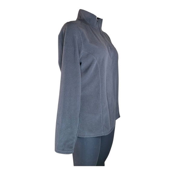 The North Face Black Quarter-Zip Fleece Pullover Women Long Sleeve size L Black - Picture 4 of 10